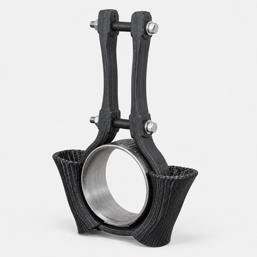 Slinger Assembled with thermal sleeves around 3 inch pipe.