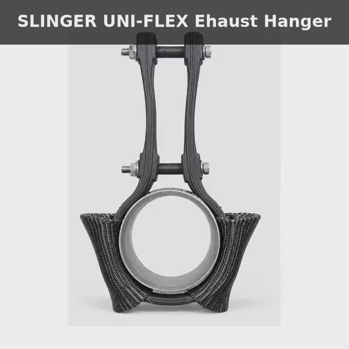 Slinger™ Universal Flex Exhaust Hanger Kit – No-Weld, Fits 2.5" to 4" Pipe