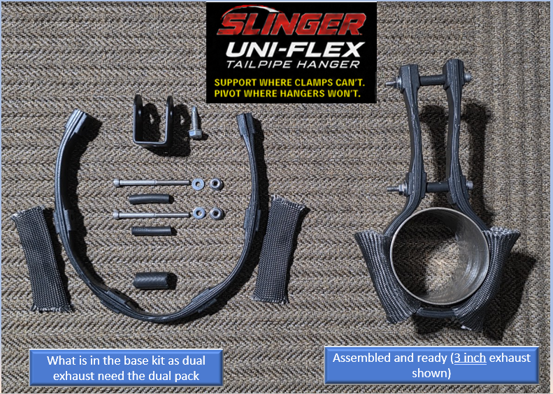 Slinger™ Universal Flex No-Weld Exhaust Hanger Kit