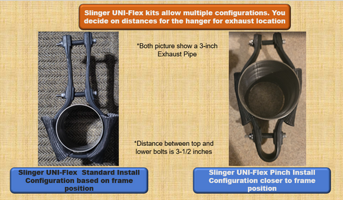 Slinger™ 4-Pack Flex Exhaust Hanger Kits with Safety Flex-Link™